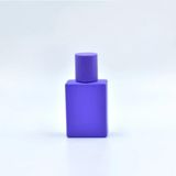 ANADOLU PARFÜM | Boş Parfüm Şişesi, Mor Zarafet Kare Tasarımı, Kolay Doldurulabilir, 30ml