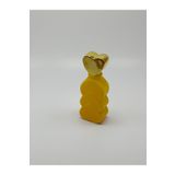 ANADOLU PARFÜM | Boş Parfüm/Kolonya Şişesi 50ml Üç Kademeli Sarı Kalp Tasarımlı, Altın Kalp Kapak, Tekrar/Kolay Doldurulabilir, Kadife Doku