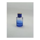 ANADOLU PARFÜM, Boş Silindirik Cam Parfüm/Kolonya Sprey Şişesi, Kolay Doldurulabilir, Mavi Renkli, 50ml