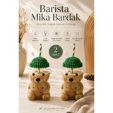 Anadolu Saray 2 Adet Ayıcıklı Mika Barista Bardak 500 ml Pipetli Soğuk İçecek Bardağı Cam Değil - 2 ADET