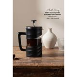 Anadolu Saray 600ml Isıya Dayanıklı Borosilikat French Press Siyah Filtre Kahve ve Bitki Çayı Demliği