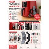 Anadolu Saray Çarşısı 5 Adet Yapışkanlı Airfryer Kablo Sabitleyici Düzenleyici Çok Amaçlı Kablo Tutucu Kablo Toparlayıcı