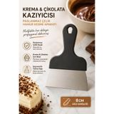 Anadolu Saray Krema ve Çikolata Kazıyıcı Spatula Paslanmaz Çelik Hamur Kesme Aparatı Spatula