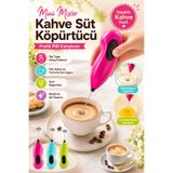Anadolu Saray Mini Mixer Kahve Süt Köpürtücü Pilli Cappuccino Karıştırıcı El Mikseri - 1 Adet