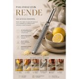 Anadolu Saray Paslanmaz Çelik Limon Rendesi Keskin Mikro Dişli Ergonomik Saplı Zencefil Çikolata Sarımsak Parmesan Rendesi