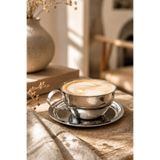 Anadolu Saray Paslanmaz Krom Çelik Kahve Fincanı Seti Espresso Kahve Fincan Seti Kahve Sunum Fincanı