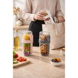 Anadolu Saray Yoğurt Müsli ve Atıştırmalık Kabı 800 ml Bölmeli Granola Kabı Kaşıklı Snack Kabı - 1 Adet