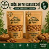 Anadolu Şifa Harput Badem & Kayısı Çekirdeği 1 kg x 2 Kabuklu Kuruyemiş Seti Doğal ve Katkısız