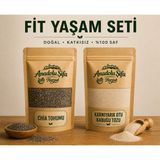 Anadolu Şifa Harput Chia Tohumu & Karnıyarık Otu Kabuğu Tozu (Chia Seed & Psyllium Husk Powder) 100 gr X2 Doğal Ürün - 200 gr