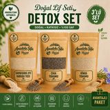 Anadolu Şifa Harput Chia Tohumu, Karnıyarık Otu Kabuğu Tozu & Kinoa (Chia Seed, Psyllium Husk Powder & Quinoa) 100 gr X3 Doğal Ürün - 300 gr