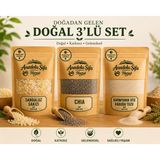 Anadolu Şifa Harput Sandaloz Sakızı, Chia Tohumu & Karnıyarık Otu Kabuğu Tozu (Sandalos Resin, Chia Seed & Psyllium Husk Powder) 100 gr X3 Doğal Ürün