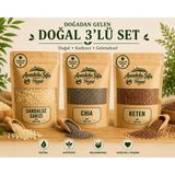 Anadolu Şifa Harput Sandaloz Sakızı, Chia Tohumu & Keten Tohumu (Sandalos Resin, Chia Seed & Flax Seed) 100 gr X3 Doğal Ürün