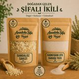 Anadolu Şifa Harput Sandaloz Sakızı & Karnıyarık Otu Kabuğu Tozu (Sandalos Resin & Psyllium Husk Powder) 100 gr X2 Doğal Ürün