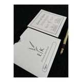AnadoluMatbaacılık BASKI DAHİL FİYATTIR: ***100 ADETTİR***** (14X14CM BEYAZ NİŞAN VE DÜĞÜN DAVETİYESİ)