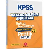 Anahtar Kitaplar Yayınevi 2026 KPSS Vatandaşlığın Anahtarı Hafıza Teknikleriyle Müzik Destekli Pratik Notlar