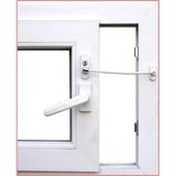 Anahtarlı Halatlı Pvc Kapı Pencere Emniyet Kilidi (5224)