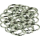 Anahtarlık Halkası Metal 2.2 cm (50 Adet) - Gümüş