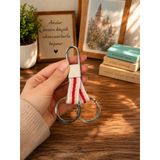 Anahtarlık Karabinalı Metal Kumaş Askılı Çanta ve Araba Anahtarı Aksesuarı 11 cm