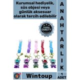 #Anahtarlık Lüks Işıltılı Çanta Aksesuarı Hediyelik Yumuşak Kaliteli Taşlı Ayıcık Silikon Anahtarlık