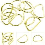 Anahtarlık Montaj Halkası D Çanta Bağlantı Halkası 19x15 MM (1000 Adet) Gold