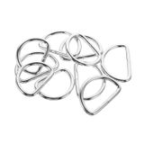 Anahtarlık Montaj Halkası D Çanta Bağlantı Halkası 24x16 MM (1000 Adet) Gümüş