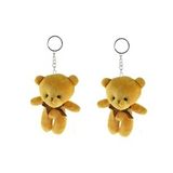 Anahtarlık pelüş Ayıcık Anahtarlık İkili Set Kahverengi 12 Cm