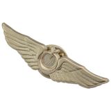 Anahtarlık Sepeti Pilot Bröve Rozet - Saten Kaplama Renkli Metal 40 mm Uzunluk
