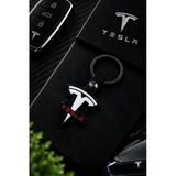 Anahtarlık Tesla Logolu Metal Halka Şık Detaylı Oto Anahtarlık Sportif Tasarım