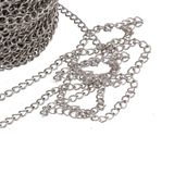 Anahtarlık Zinciri Metrelik Metal 1.2 Cm 1 Metre Gümüş
