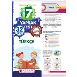 Analiz Yayınları 7. Sınıf Türkçe Yaprak Test