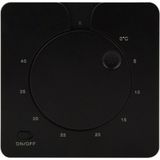 Analog Kablolu Termostat Merallı C430S – Siyah Mat 16A 3.5kw - yok