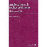 Analyse des sols, roches et ciments: Méthodes choisies