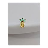 Ananas Model Kıkırdak Piercing Tragus Helix Altın Kaplama Gold Renk Küpe