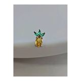 Ananas Model Kıkırdak Piercing Tragus Helix Silver Gümüş Renk Küpe