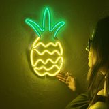 Ananas Neon Duvar Sanatı, Duvar Dekoru, Oda Dekoru, Meyve Neon Tabelası, Kafe, Bar Plaj Led Tabelaları, Yaz Neon Tabelası, Sahil İşareti (Uzaktan Kumanda Olmadan)