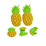 Ananas Şeklinde Jumbo Boy Havlu Mandalı Klipsi, Plaj Havlusu Tutucu, Şezlong Battaniye Sabitleme Aksesuarı, Sarı Yeşil, 2'li Set