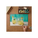 Ananas Suyu - Soğuk İçecekler Tasarımı 240 parça Ahşap Puzzle Ahşap Kutuda MP03484
