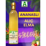 Ananaslı Elma Alıç Sirkesi Doğal Avantajlı Cam Şişede 500 ml Doğal Sirke