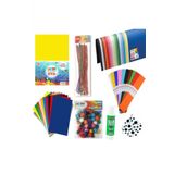 Anaoklu Etkinlik Seti,Fon Kartonu,Eva,Ponpon 20mm,Oynar Göz,Krapon Kağıdı,Elişi Kağıdı,Şönil,Stick