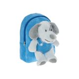 Anaokul (Okul Öncesi) Peluş Sırt Çantası Peluş Oyuncaklı - Mavi