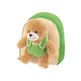 Anaokul (Okul Öncesi) Peluş Sırt Çantası Peluş Oyuncaklı - Yeşil