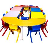 Anaokulu Çocuk Masası Anaokulu-Kreş-Çocuk Masası (6 Parça) - 420x180x53h