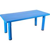 Anaokulu Çocuk Masası Dikdörtgen (Plastik) - 60x120 - Mavi