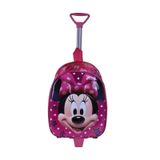 Anaokulu Çocuk Valiz Sırt Çantası Çekçekli 2In1 Mini Fare pembe