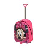 Anaokulu Çocuk Valız Sırt Çantası Mini Mouse Çekçekli Abs Pembe