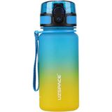 Anaokulu Kreş Mini Boy 350ml Çift Renk Motivasyon Su Matarası 8 Farklı Renk - Çok Renkli
