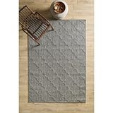 Anaska Home Boho Motifli Gri Elit Bukleli Sisal Halı Salon Oturma Odası Dış Mekan Halısı Dayanıklı