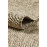 Anaska Home Modern Desenli Sisal Halı Bukleli Halı Bej Halı Düz Renk Halı Salon Halısı Mutfak Halısı