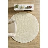 Anaska Home Modern Desensiz Krem Halı Salon Halısı Oturma Odası Halısı Çocuk Halısı Yumuşak Halı Yuvarlak