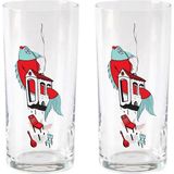 Anason Işleri Balık Evi Rakı Kadehi 2'li Set - Şeffaf - 205 ml